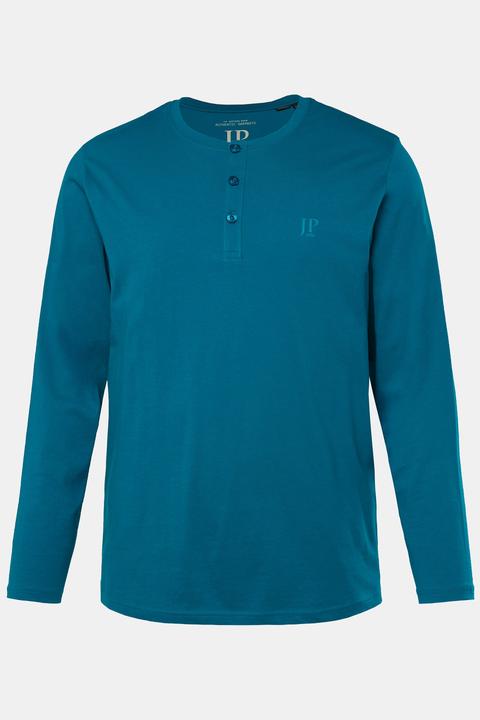 Produktbild JP1880 Henley, Basic, Shirt, Langarm, Knopfleiste, bis 8XL (7XL)