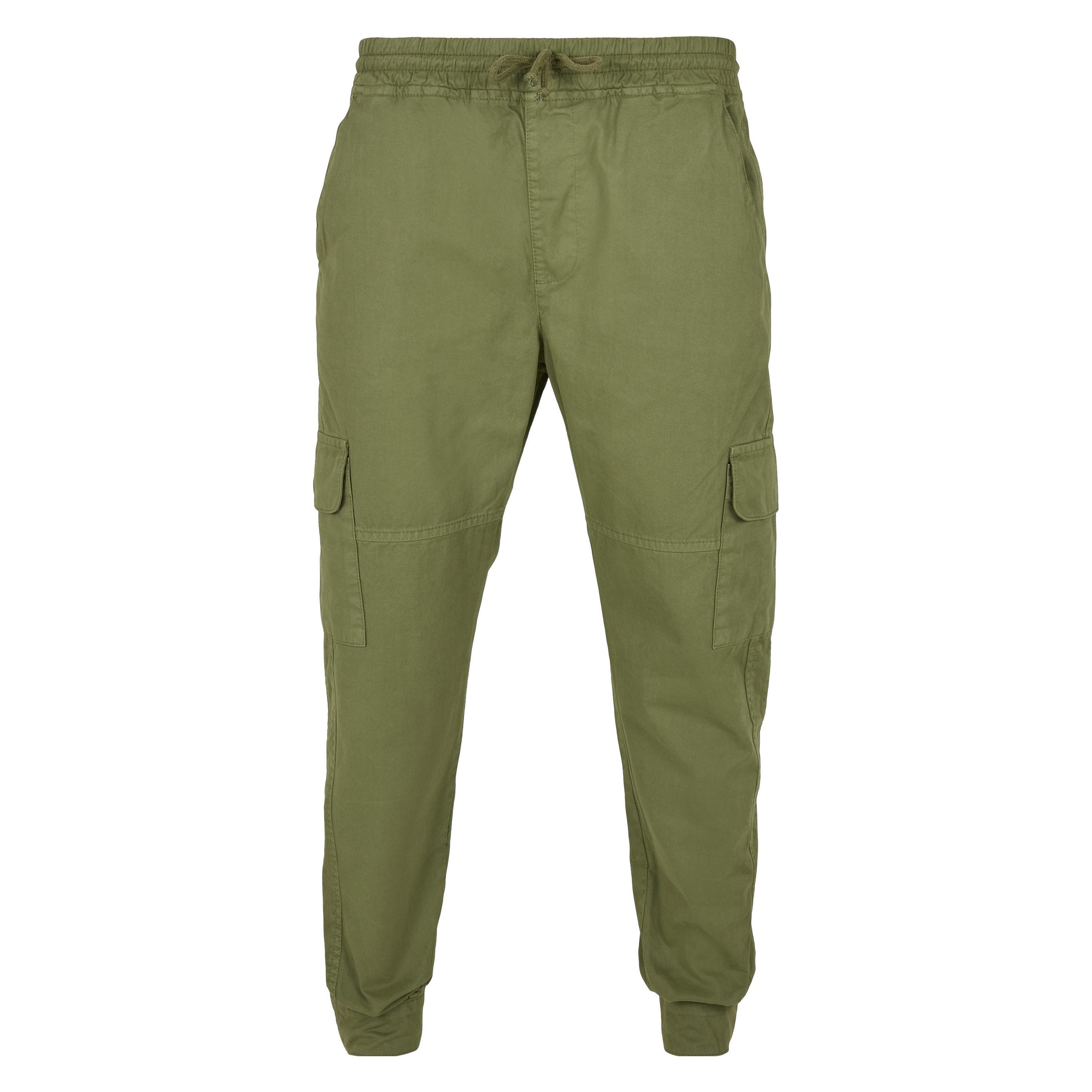Urban Classics, Herren, Hosen, Military Jogg Pants, Grün, (5XL)
