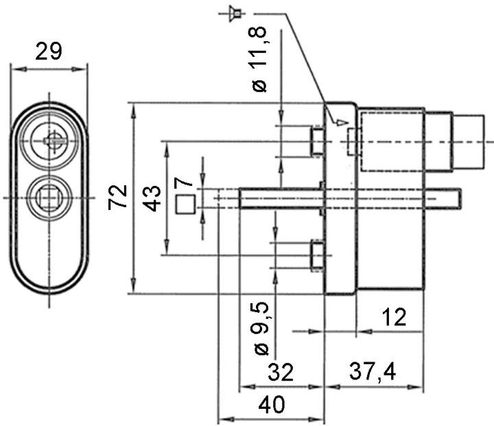 Glutz Window handle lock cases 5617 A