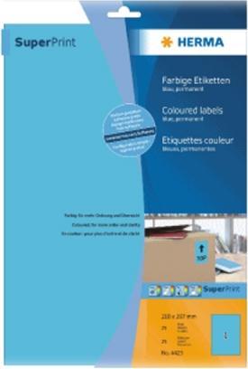 Actual product image HERMA Colour labels A4 removable