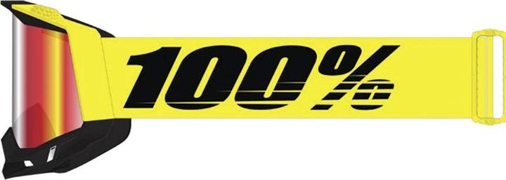 Actual product image 100% Racecraft 2 Goggle (Red, Neon Yellow, Mirror Red)