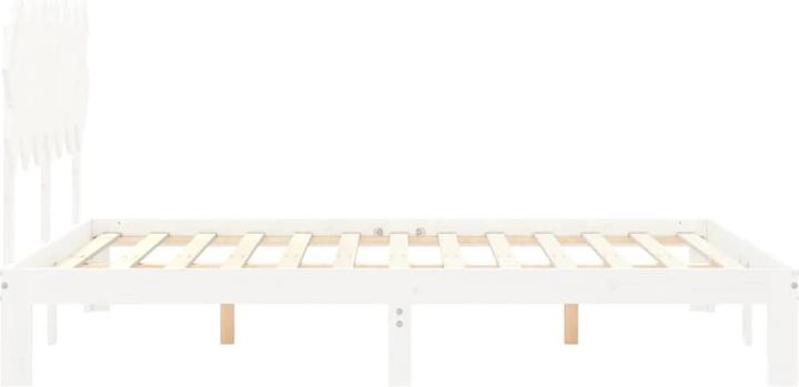 Produktbild VidaXL Massivholzbett mit Kopfteil 160x200 cm (150 x 200 cm)
