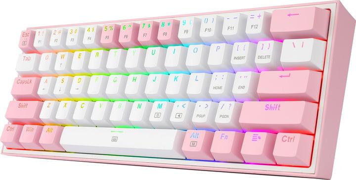 Actual product image Redragon Klawiatura K617 Fizz (K617-RGB pink) (USA, Cable)