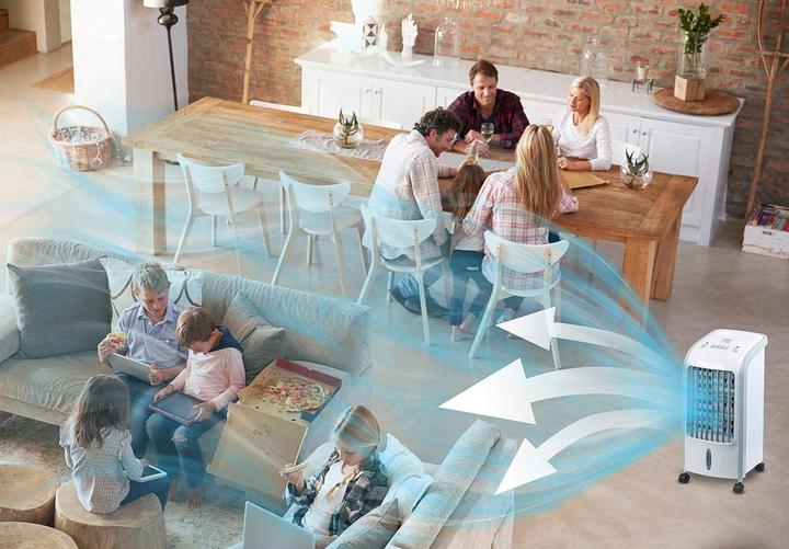 Immagine prodotto Sichler Raffreddatore d'aria e umidificatore con funzione di raffreddamento e oscillazione dell'acqua (20 m²)