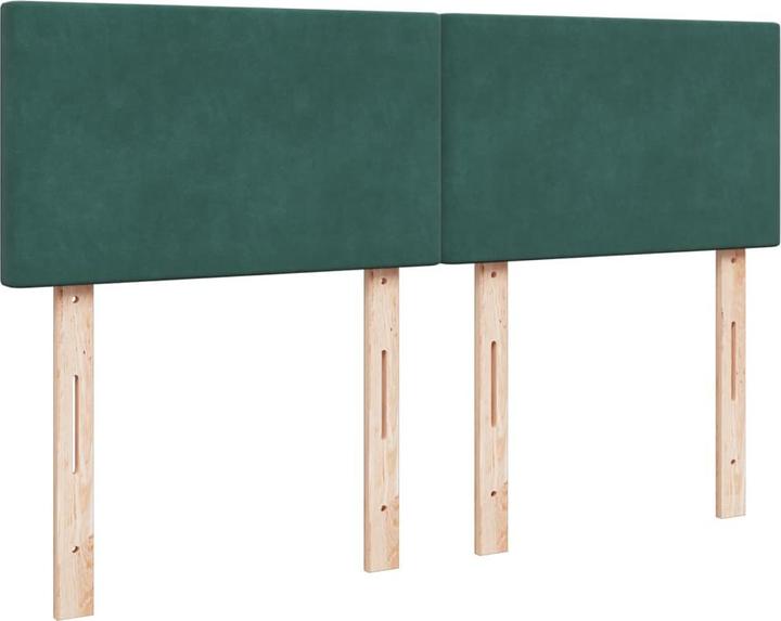 Produktbild vidaXL Bo x springbett mit Matratze 140 x 200 cm Samt (140 x 200 cm)