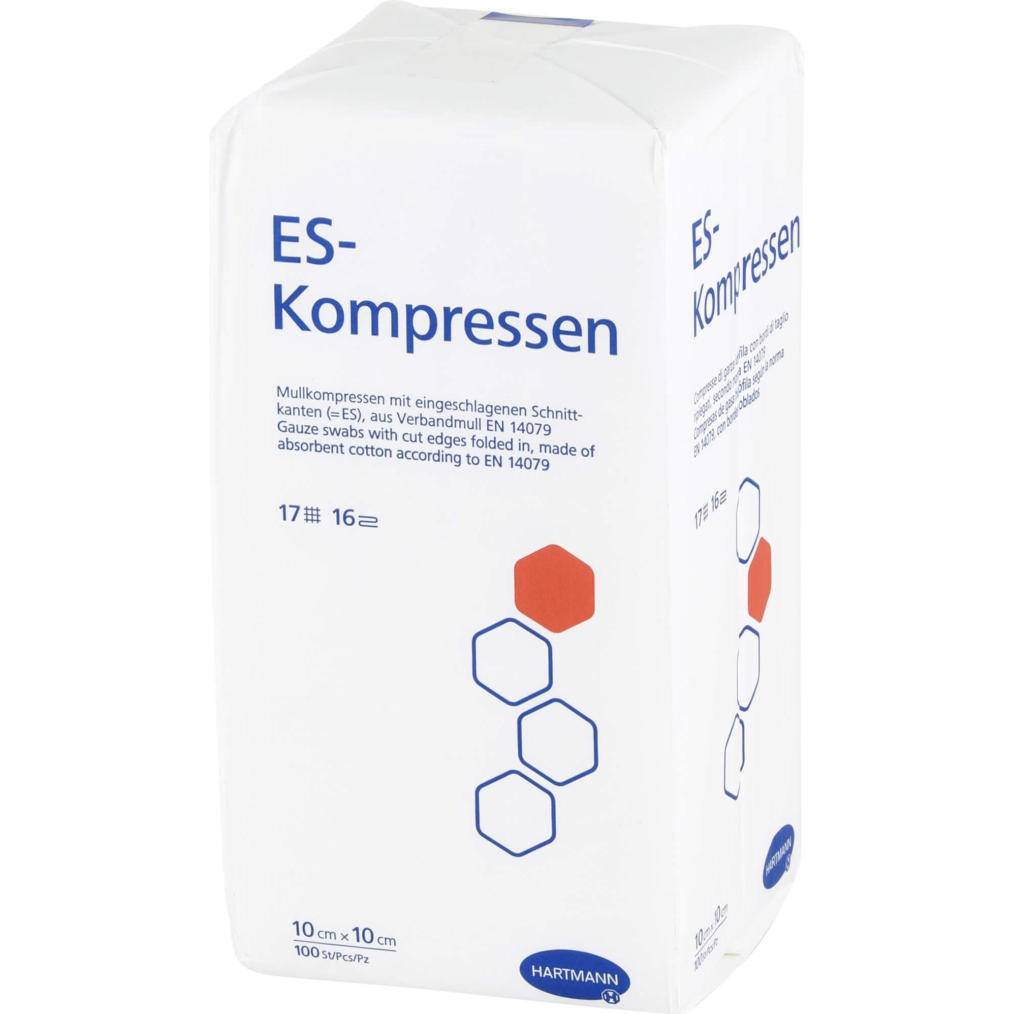 Thumbnail - Hartmann, Verbandsmaterial, ES-KOMPRESSEN unsteril 10x10 cm 16fach, 100 St KOM