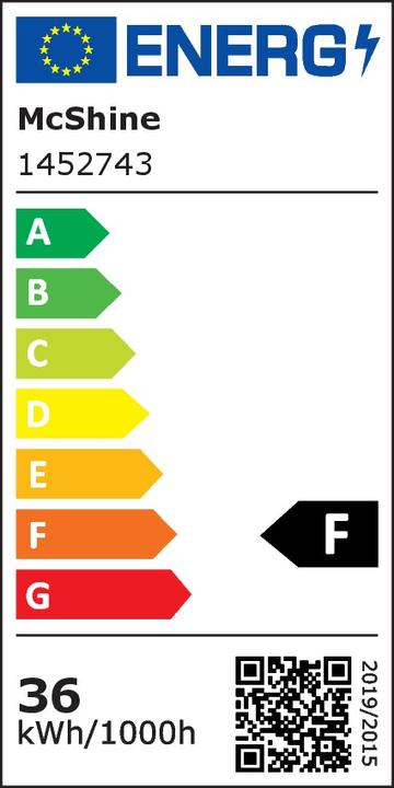 Label énergétique Click-licht Lampe torche à LED (R7, 4 W, 400 lm, 1 x, F)