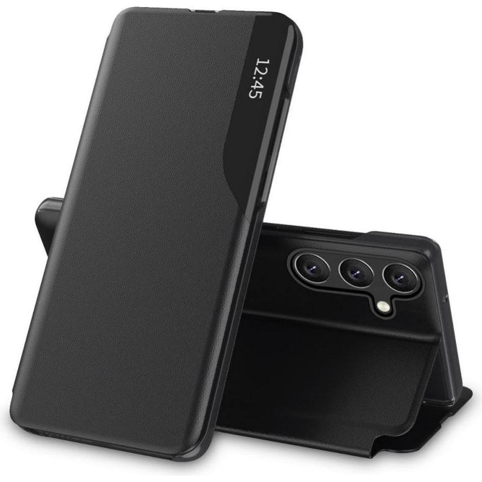 Tech-Protect Smart View do Samsung Galaxy A55 czarny (Samsung Galaxy A55), Smartphone Hülle, Schwarz