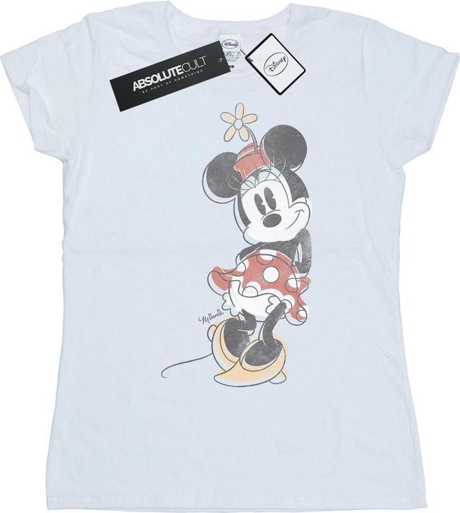 Disney Womens/Ladies Minnie Mouse Offset Cotton T-Shirt (XL)
