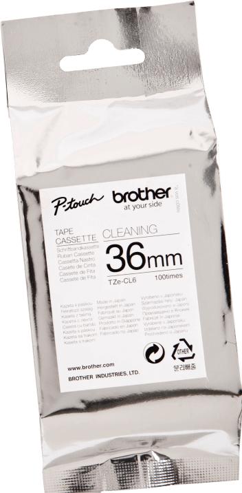 Actual product image Brother Tze-Cl6 (3.60 cm, Black)