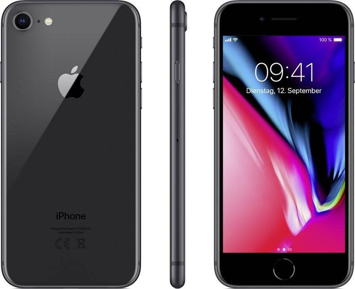 Actual product image Renewd iPhone 8 (64 GB, Space grey, 4.70", 12 Mpx, Single SIM, A / Like new)