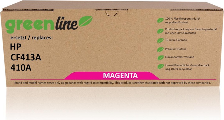 Produktbild Inkadoo Toner greenline ersetzt HP CF 413 A / 410A XL Toner, magenta Magenta (M)