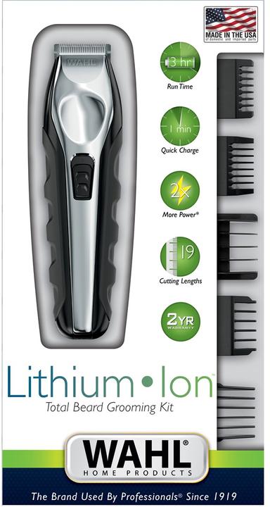 Produktbild Wahl 09888-1316 beard trimmer Black, Stainless steel