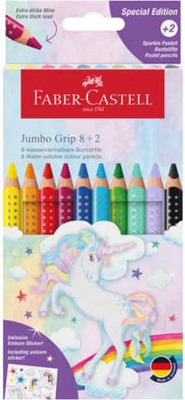 Produktbild Faber-Castell Buntstift Jumbo Grip Einhorn 8 + 2 Karton (10x)