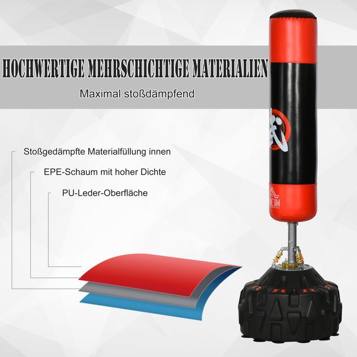 Immagine prodotto Homcom Sacco da boxe in piedi con supporto per pneumatici (60 cm, 10 kg)