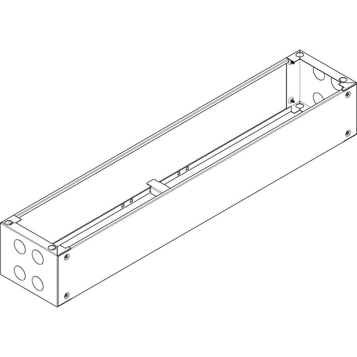ABN UF520 Standsockel RAL7022 B/H/T 1340/200/280mm, Serverschrank Zubehör, Grau