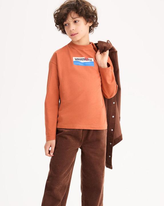 Actual product image La Redoute Collections Bedrucktes Oversize-Langarmshirt (116)