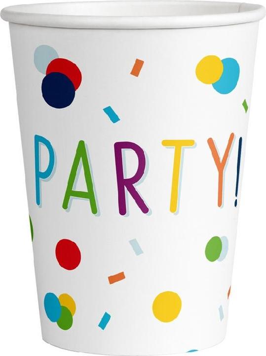 Productafbeelding Amscan Motief Mok 8ST Confetti Verjaardag (10x)