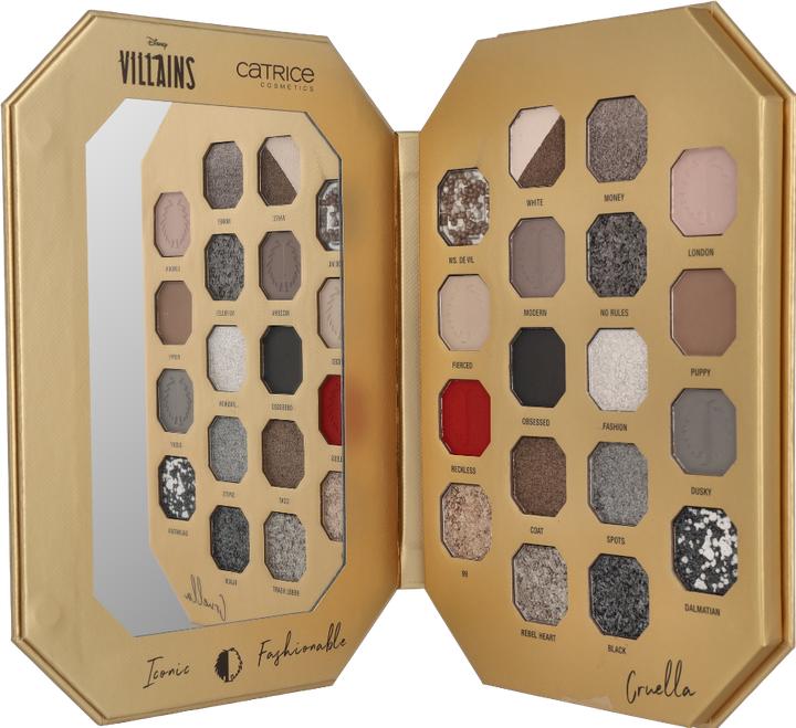 Produktbild Catrice Disney Villains Cruella Lidschattenpalette 18 Farben Langanhaltend Vegan (#020 Fashion Above All)