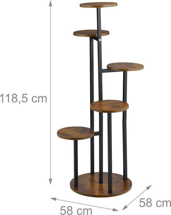 Image du produit Relaxdays Pflanzenständer Industrial Design