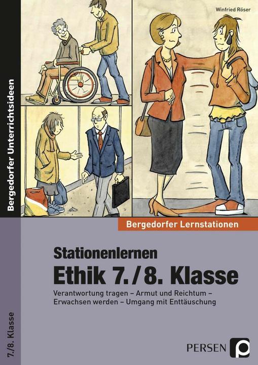 Produktbild Stationenlernen Ethik 7./8. Klasse (Deutsch, Winfried Röser, 2023)