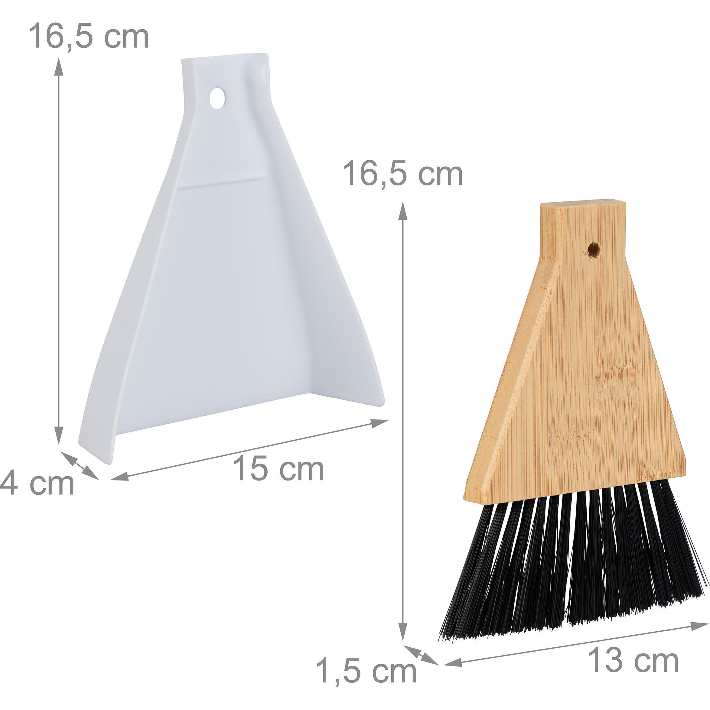 Thumbnail - Relaxdays 2x Tischkehrset, Reinigungsutensil, Weiss