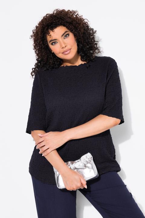 Produktbild Ulla Popken T-Shirt, Struktur, Regular, Rundhals, Halbarm (50, 52)