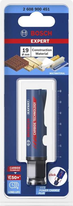 Produktbild Bosch Professional Zubehör EXPERT Construction Material Lochsäge, 19 x 60 mm (19 mm)