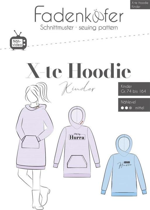 Actual product image Fadenkäfer Pattern Hoodie
