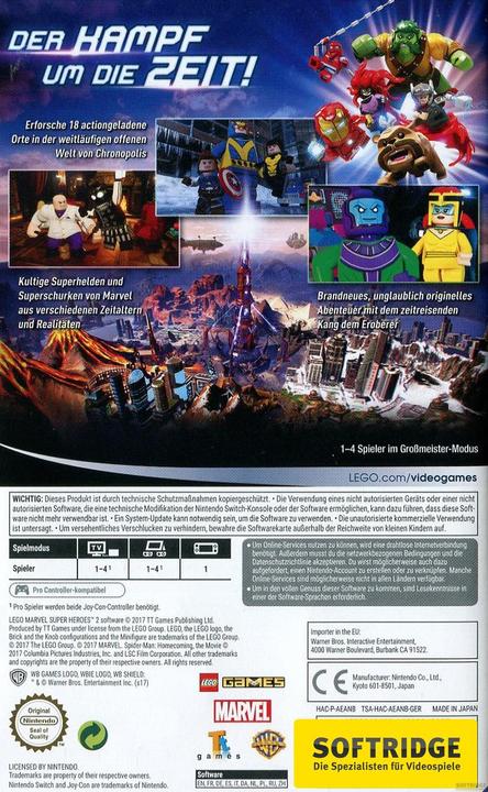 Actual product image WB LEGO Marvel Super Heroes 2 (Switch, Multilingual)