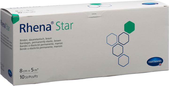Produktbild Rhena Star Elastische Binden 8cmx5m hautfarbig offen