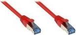 Actual product image Good Connections RNS® patch cable with snap-in lug protection, Cat. 6A, S/FTP, PiMF, halogen-free, 500MHz, red, 40m (S/FTP, CAT6a, 40 m)