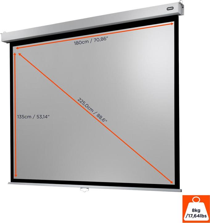 Produktbild Celexon Manual Professional Plus Data format - Leinwand - Deckenmontage möglich, geeigne (88.58", 4:3)