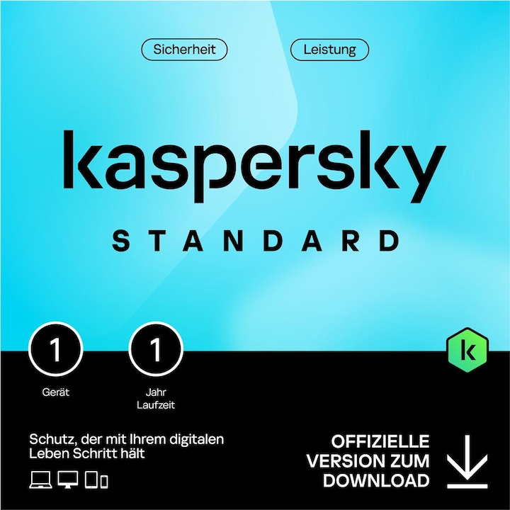 Kaspersky Standard (1 Utilisateur, 1 Périphériques/Utilisateurs, 12 mois)
