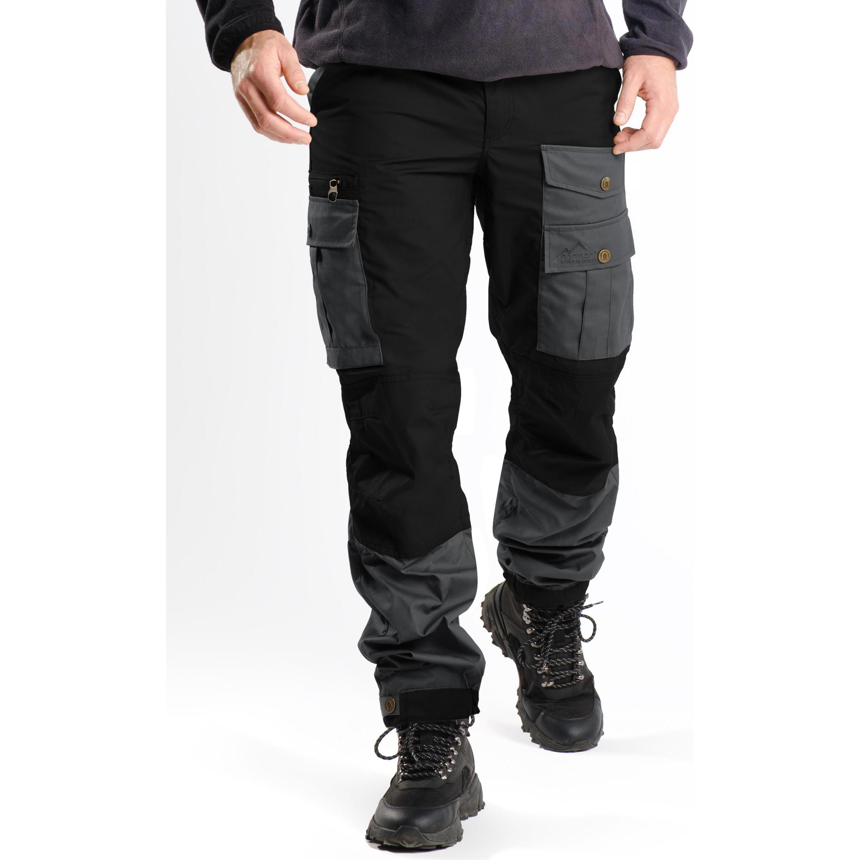 Normani, Herren, Outdoorhose, Herren Wanderhose - Outdoorhose (52), Schwarz, Grau, 52