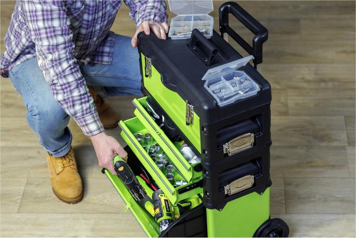 Produktbild Fieldmann Werkzeugkasten auf Rädern FDN 4150 (3 Teile)