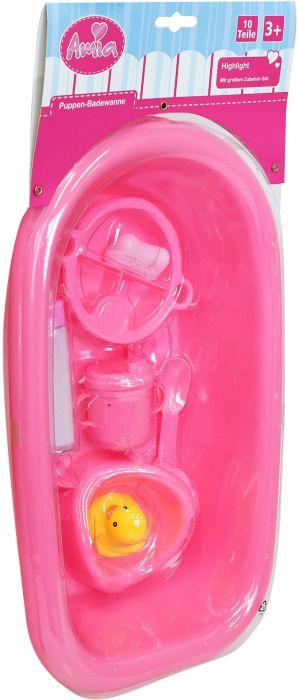 Image du produit Amia Baignoire de poupée avec set d'accessoires