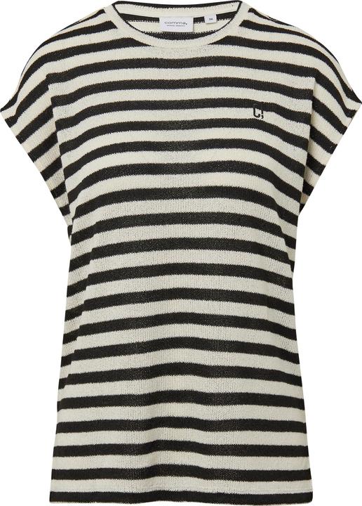 Produktbild Comma T-Shirt Shirt aus Strick-Jersey mit überschnittenen Schultern (36)