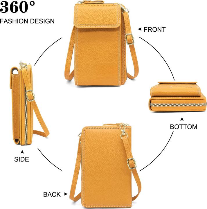 Produktbild Only-Bags.Store Handy Umhängetasche mit Geldbörse PU Leder