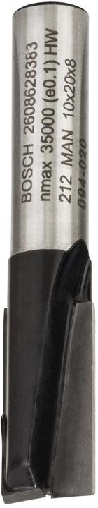 Produktbild Bosch Professional Zubehör Nutfräser, 8 mm, D1 10 mm, L 19,6 mm, G 51 mm. Für Handfräsen