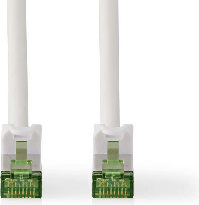 Actual product image Nedis CCGP85420WT100 Cat 7 Cable PiMF RJ45 Plug RJ45 Plug 100.0 m Round LSZH White Plastic Bag (S/FTP, CAT7, 10 m)