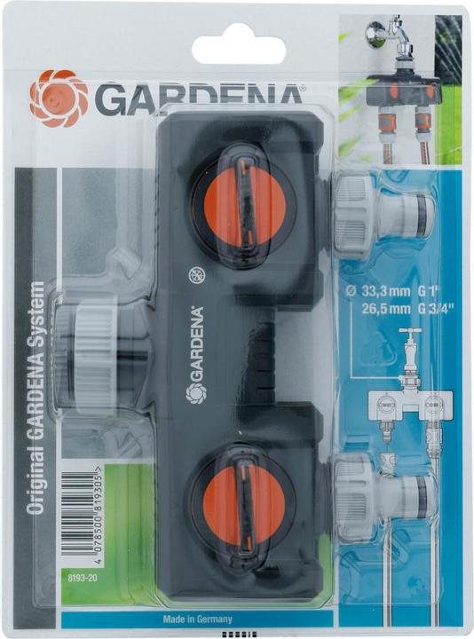 Immagine prodotto Gardena 2-Wege-Verteiler (Distributore a 2 vie, 33.30 mm)