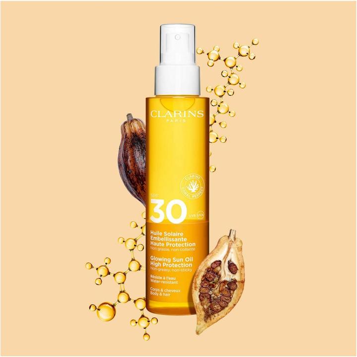 Actual product image Clarins CORPS Protecteur Corps Huile SPF30 150 ml (Suntan oil, SPF 30, 150 ml, 190 g)