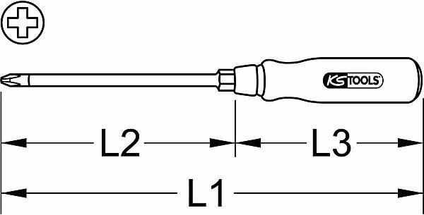 Actual product image KS Tools ERGOTORQUE WOOD Screwdriver (hexagon)