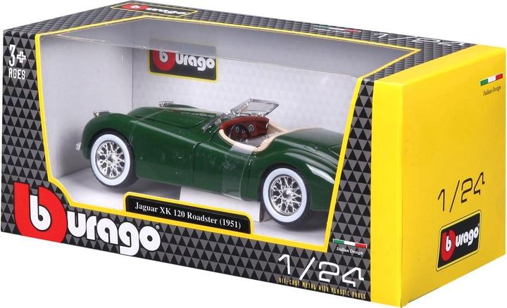 Actual product image Bburago 18-22018 - Jaguar XK 120 Roadster (1951) dark green - 1:24