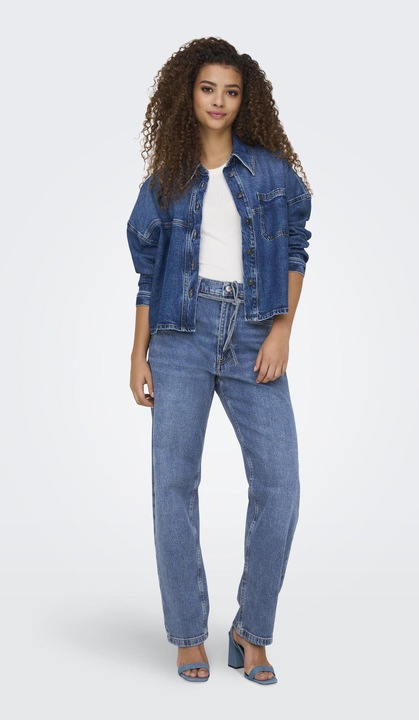 Produktbild Only ONLGYPSY Hohe Taille Gerade geschnittener Slim Fit Jeans Straight-Fit jeans (26)