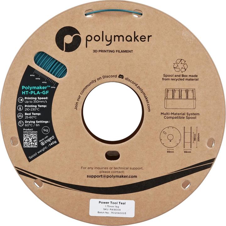 Image du produit Polymaker HT-PLA-GF (PLA, 1.75 mm, 1000 g)