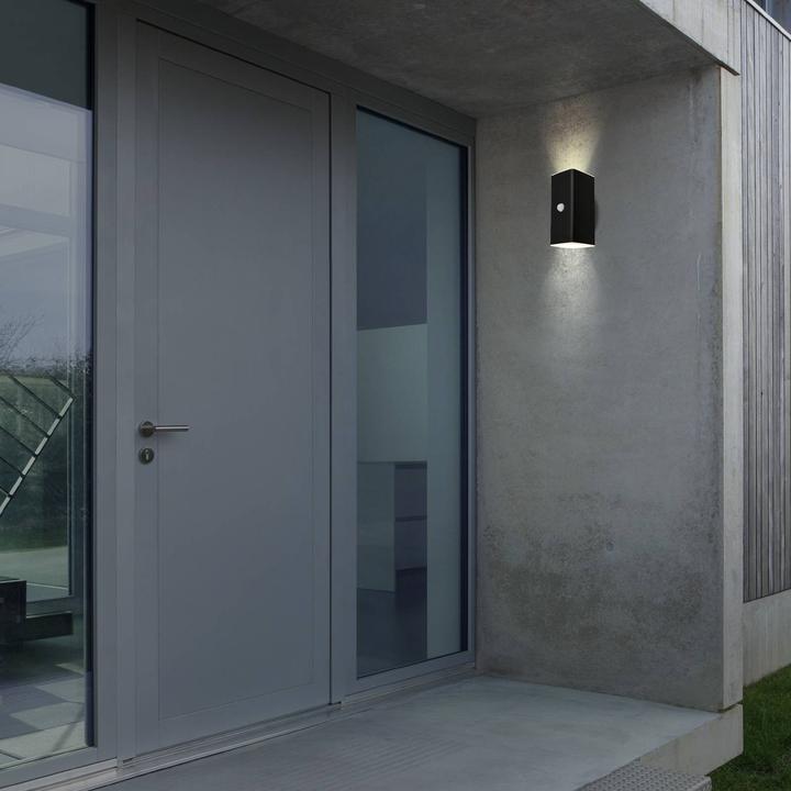 Image du produit Briloner Applique murale d'extérieur à LED rechargeable,capteur,noir,2xLED/6W (700 lm, IP44)