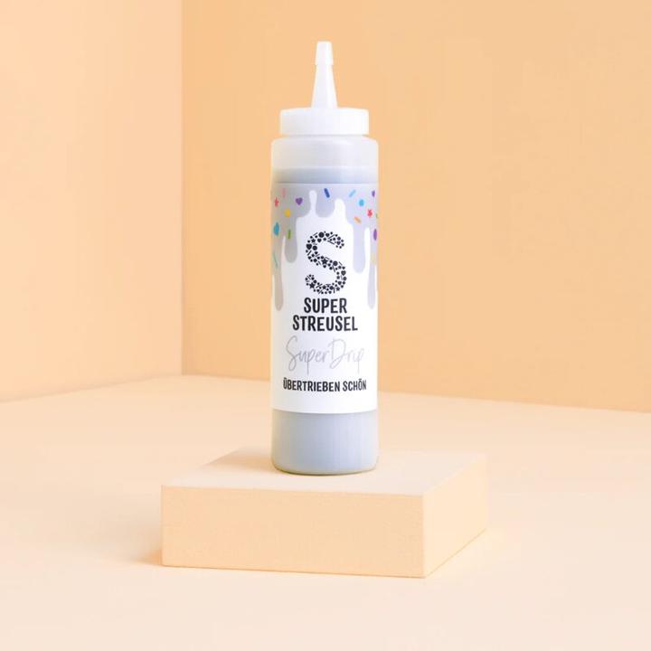 Actual product image Super Streusel Drip Cake Glasur Hellgrau