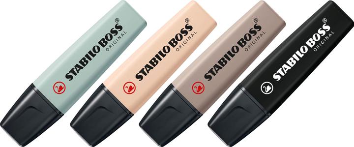 Actual product image STABILO BOSS NATURE COLORS - Highlighter (colour assorted, 5 mm, 4 x)